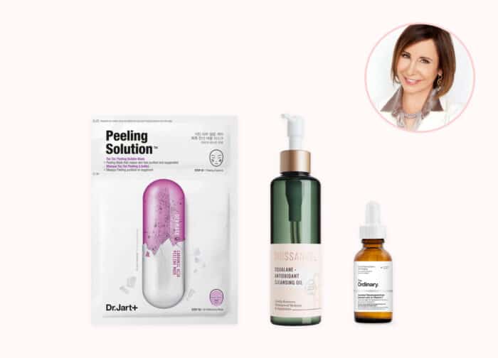 Dr. Ava Shamban chooses The Ordinary 0.5% Retinol in Squalane, The Ordinary Ascorbyl Tetraisopalmitate Solution 20% in Vitamin F, Supergoop Unseen Sunscreen SPF 40, Dr Jart+ Dermask Ultra Jet Peeling Solution, and Biossance Squalane + Antioxidant Cleansing Oil from summer skin care at Sephora under $100.